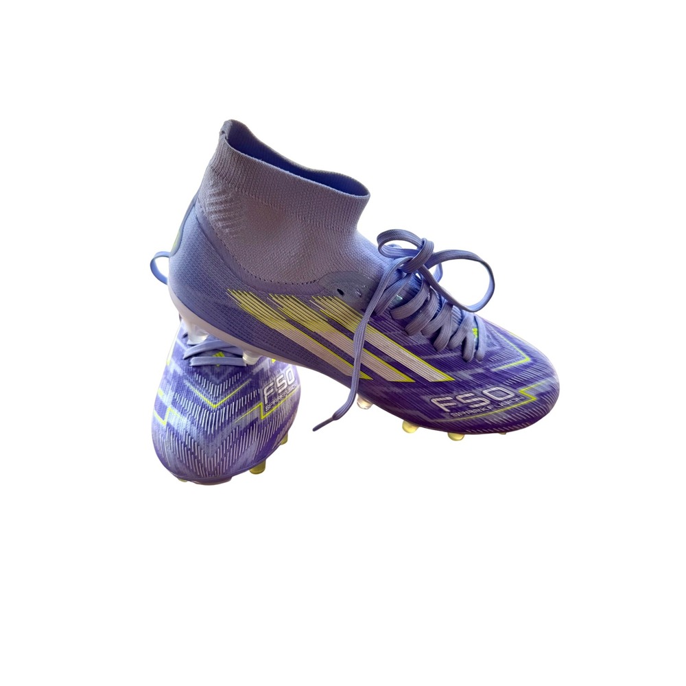 Adidas F50 Elite SparkFusion Purple Lime Green Soccer Cleats Womens 4.5 JH7648